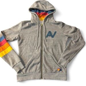 Aviator Nation Gray zip up Hoodie